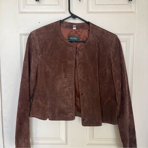 Carroll Reed Suede Button-up Jacket